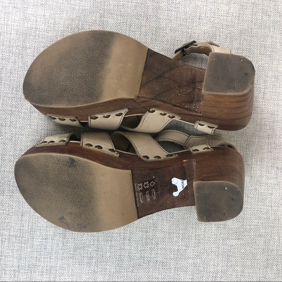 BED STU Melissa Sandal Chunky Wooden Platform Heel - Picture 6 of 7